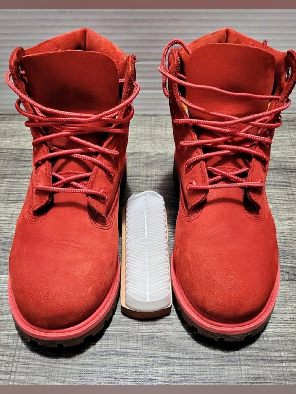 Timberland Boys / or girls Boots Red Size 2